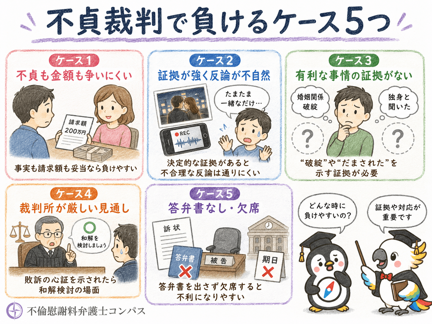 ４章　不貞裁判で負けるケース
